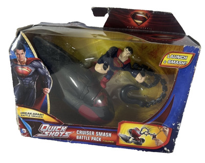 SUPERMAN QUICK SHOTS CRUISER SMASH BATTLE PACK MATTEL NEU