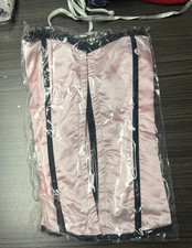 pink and black - women's size large corset