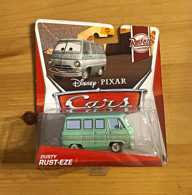 Disney Pixar Cars Dusty Rust-eze Green Van Diecast 1:55 Scale Unopened Box
