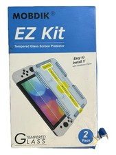 Mobdik EZ Kit Switch Tempered Glass Screen Protector-2 Pack NEW open Box