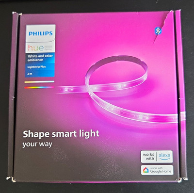 Philips Hue LightStrip Plus LED Lichtstreifen mehrfarbig 2 m App-Steuerung