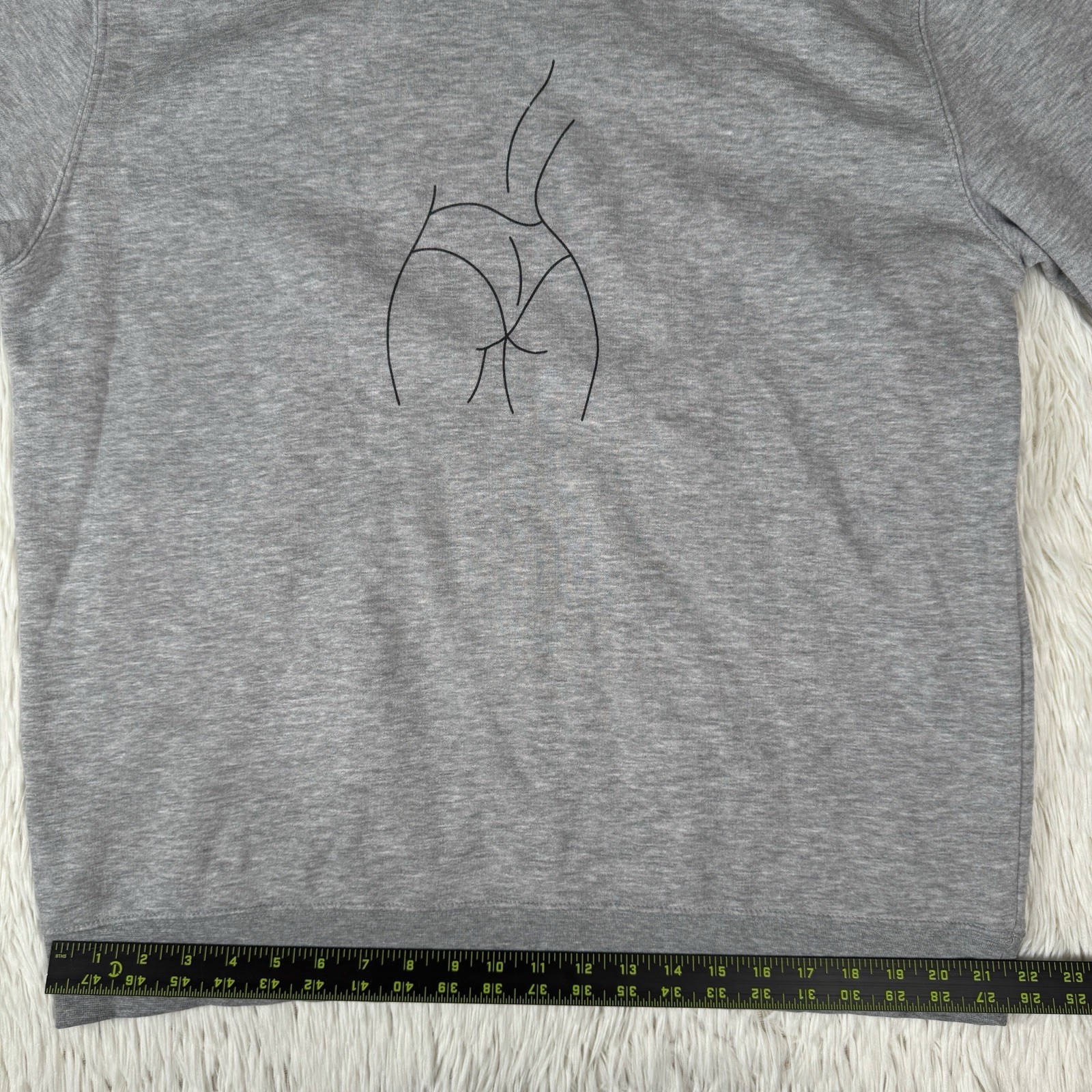 BOOHOO Gray Long Sleeve Crew Neck Graphic Sweatshirt Men's 24 US Large