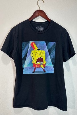 SpongeBob SquarePants Sweet Victory Band Geeks T-Shirt Large Black Graphic Tee