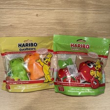 NEW 2-pk HARIBO GIANT COLLECTIBLES MINI PLUSH SCENTED Strawberry  s  Gummybears