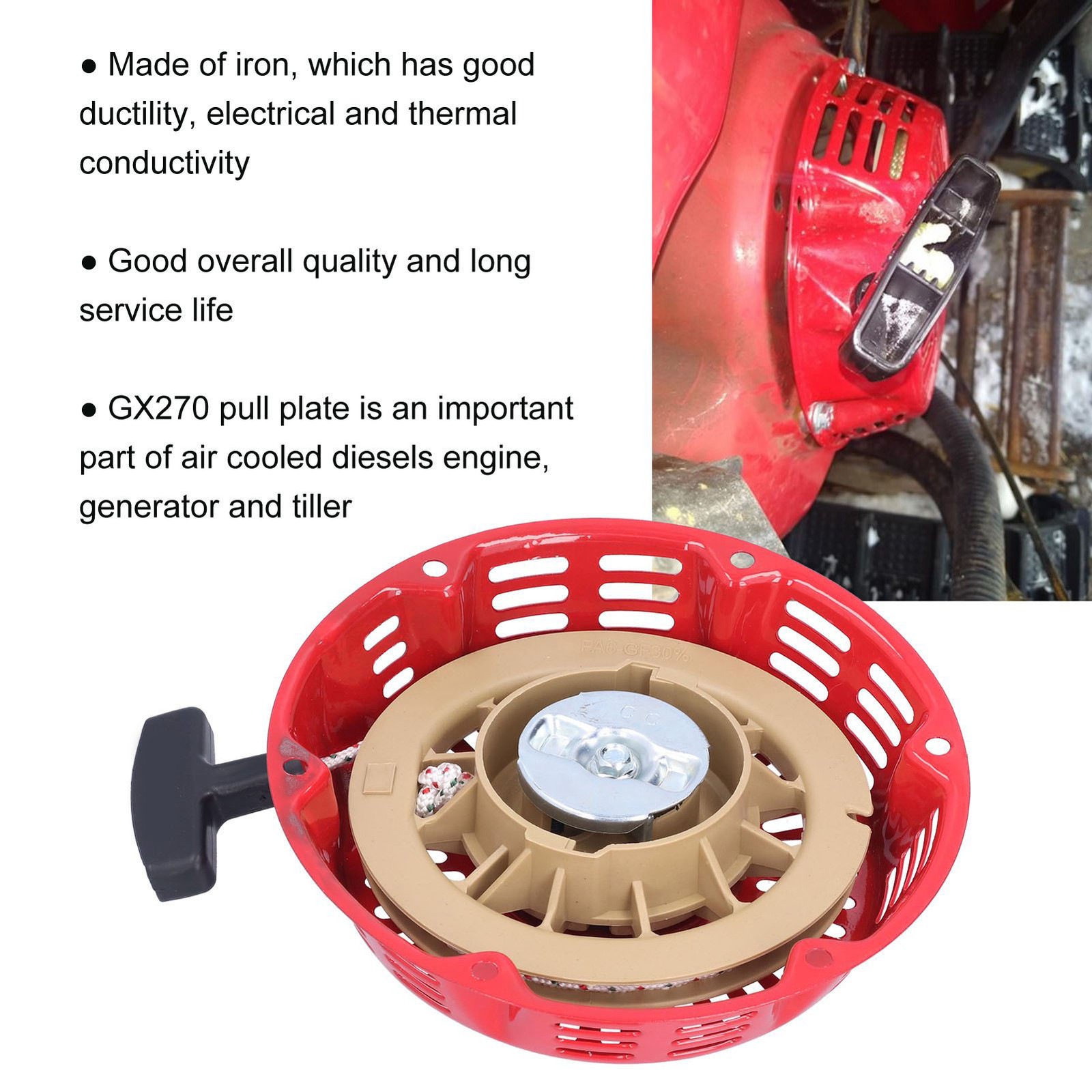 Recoils Starter Fits Butt Welding Process Durable Stable Micro Tiller Accessorie