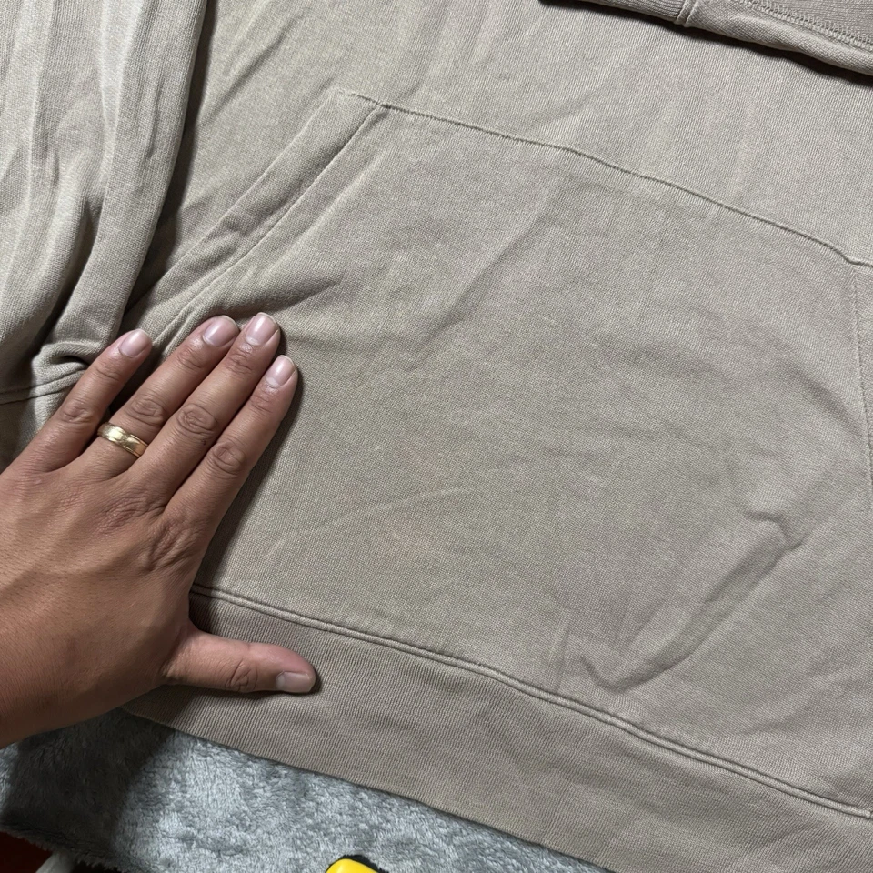 Theory Mens XL Loft Hoodie Beige Stone $195 MSRP Casual Outdoor Performance - Image 3 of 4