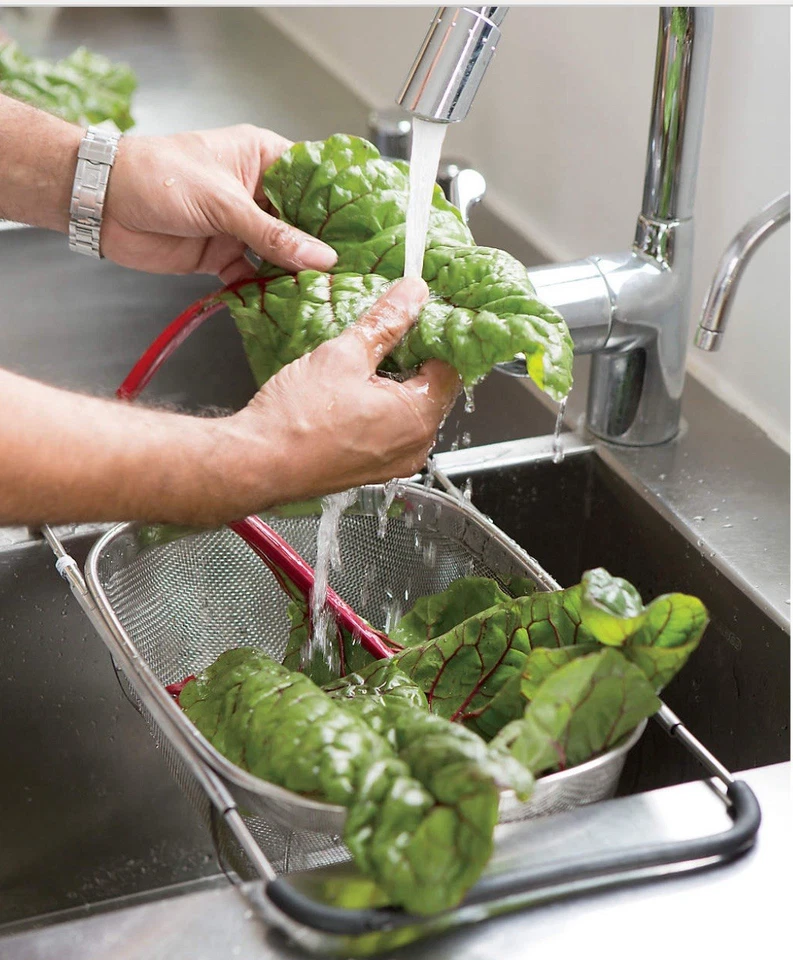 Over-the-Sink Mesh Strainer Colander – Adjustable & Durable - Image 2 of 4