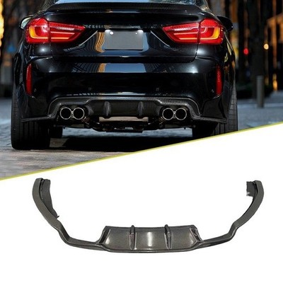 Carbon Fiber Rear Bumper Diffuser Lip For 3D Style 2015-2019 BMW F85 X5M F86 X6M