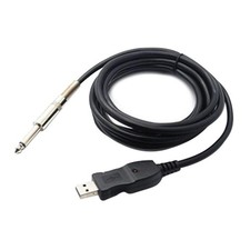 USB Guitar Cable USB Interface Male to 1/4 inch 6.35mm Male