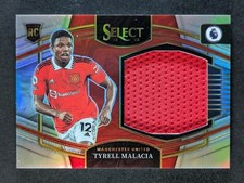 2022-23 Panini Select  EPL TYRELL MALACIA Rookie RC Patch Silver Prizm #JS-TMA