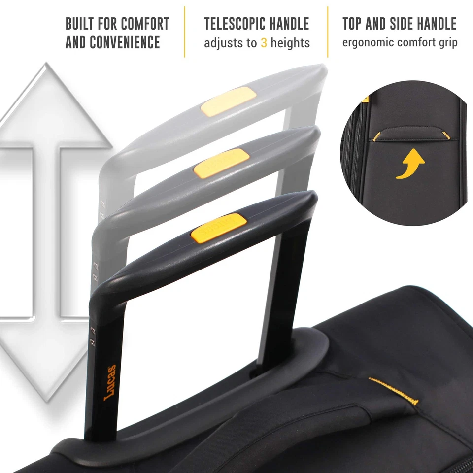 Colección de equipaje de diseñador - Bolso blando expandible de 24 pulgadas - Duradero Mid-s... Foto 3 de 4