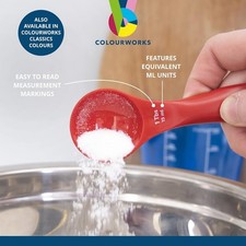 Image of Colourworks Measuring Spoon Set, 5 Spoons for Measuring Food, Durable.