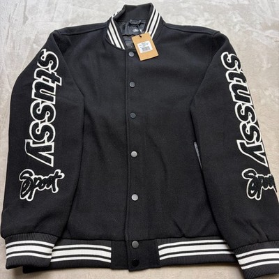 Stussy Varsity Jacket Competition Letterman | Size Large | Black