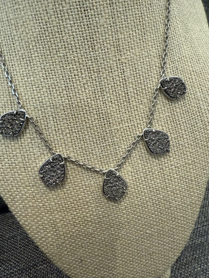 Collar colgante de plata Lucky Brand Druzy Foto 2 de 4