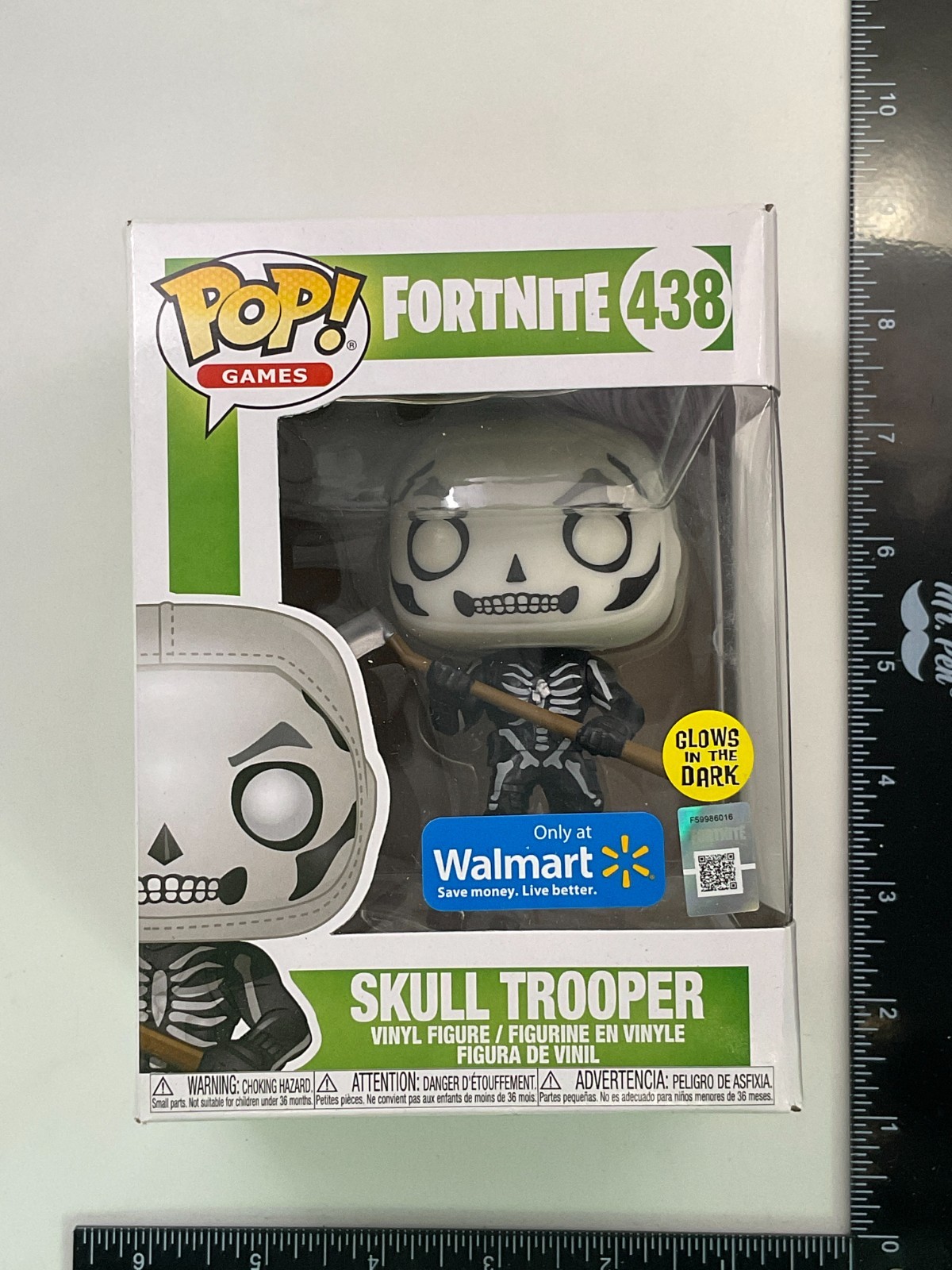 Funko Pop! Games: Skull Trooper #438 Walmart Glow In The Dark See Pics H4