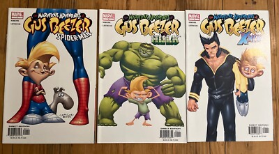Marvelous Adventures of Gus Beezer Hulk #1 Spider-Man #1 X-Men #1 Marvel 2003