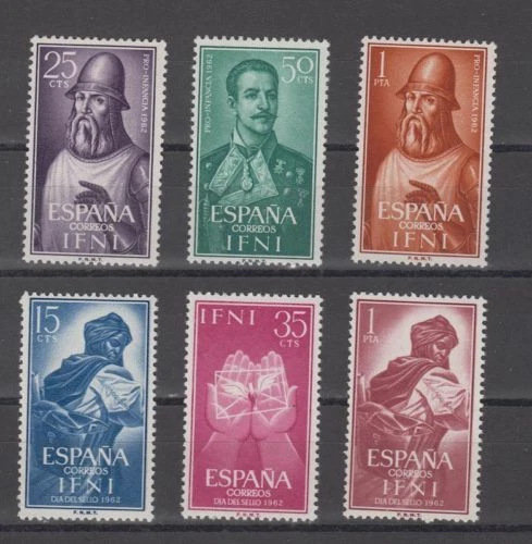 IFNI ESPAÑA SPANIEN ESPAGNE AÑO 1962 NUEVO COMPLETO MNH SPAIN -EDIFIL 187/92