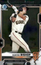 2021 Bowman #BCP-18 Hunter Bishop Chrome Prospects