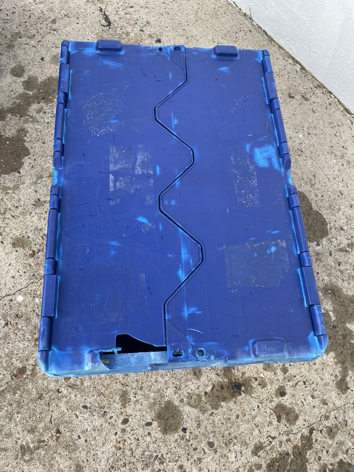 6 x 60ltr Heavy Duty Plastic Storage Tote Box 60 x 40 x 30cm Folding