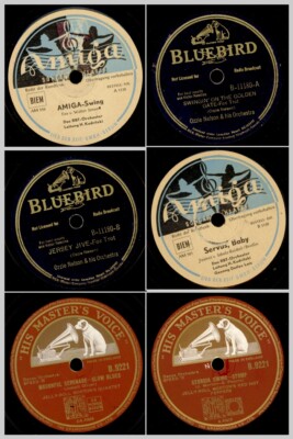 3x ''Hier ist Swing Programm'' ==> 3x Swing im Titel  78rpm  -SONDERPREIS-  Set896