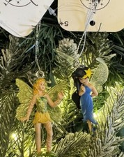 2ct Mini Disney Tinker Bell & Friend Christmas Tree Ornaments Peter Pan New