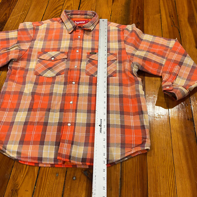 トップス Supreme24SSQUILTED FLANNELSNAP SHIRT Supreme Quilted Flannel Snap Shirt (SS24) - $148