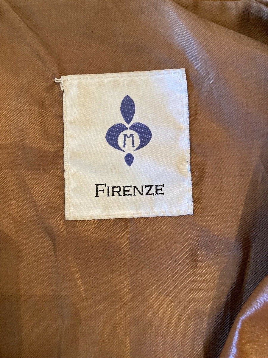 Firenze Italian Vera Pelle Leather Jacket Vintage Moto Style