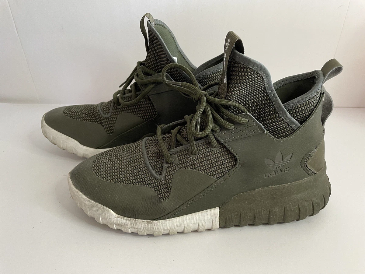 ADIDAS TUBULAR X MEN S AF6369 Night Cargo GREEN SIZE 10 SNEAKERS