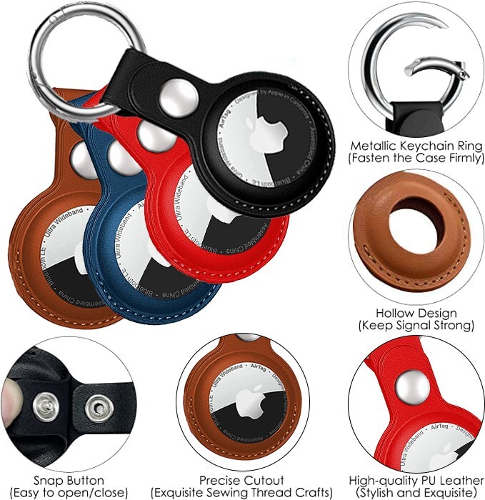Liberty Leather Airtag key chain I Holder for air tag I 4 Pack airtag Case eBay