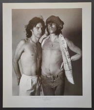 Mick Jagger Keith Richardson Rolling Stones Rock Legends Photo Bookplate Print