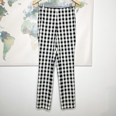 Rag & Bone Pants Simone Skinny Size 2 Black White Gingham