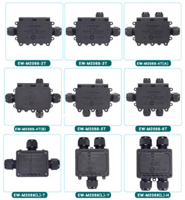 2/3/4~6 Way Waterproof Electrical Junction Box Cable Connector Wire IP68 Outdoor