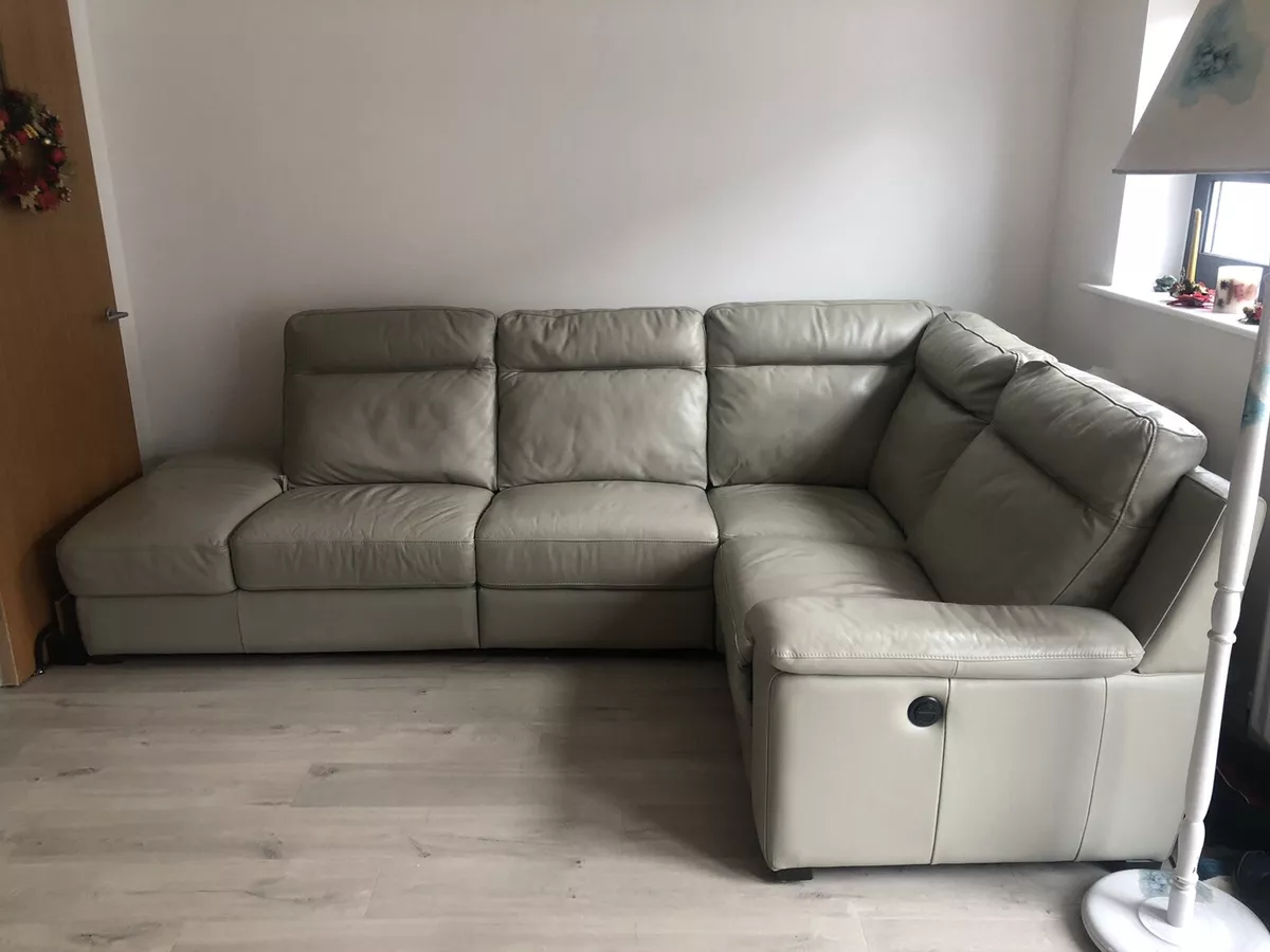 Harveys leather on sale corner sofa