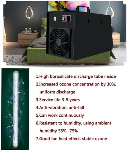 BEYOK GENERADOR DE OZONO PORTATIL GQA-M10P, 10.000GR/HR, 220V/50Hz, Rango DE APL - Imagen 4 de 9