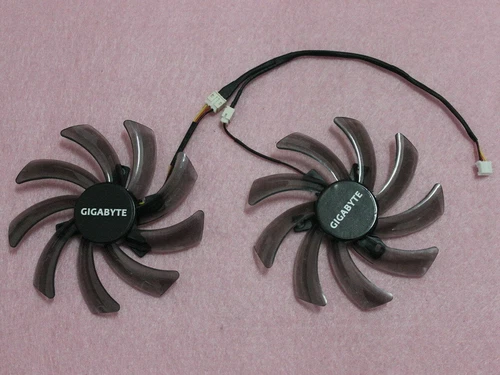 Pair Fans Cooler Fan For GIGABYTE GTX 650 660Ti PLD10010S12H 95mm Graphics Card