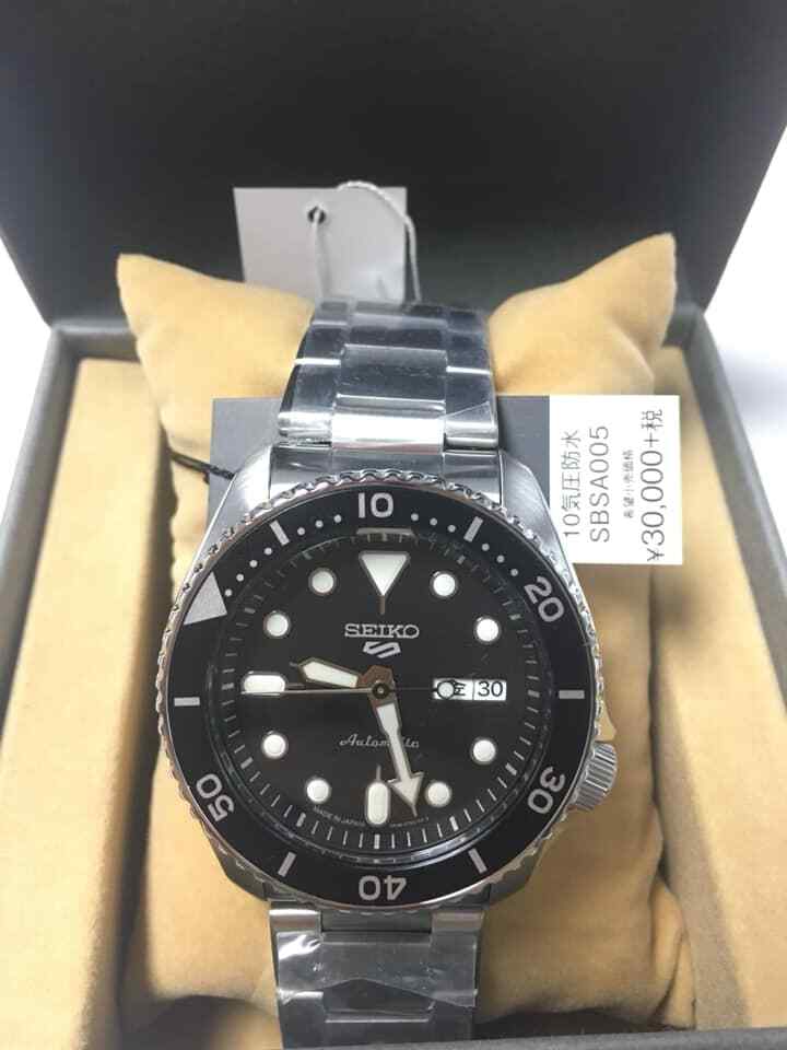 セイコーSEIKOファイブスポーツ Sports Style SBSA005 Seiko 5 Japan Seiko 5 Sports “Sports Style” Black Ref. SBSA005