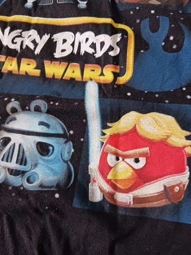 Lot of Three ANGRY BIRDS Star War Youth Size 6 Red Black Short sleeve t-shirts - Picture 9 of 10