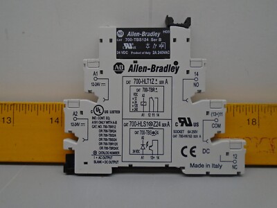 Allen Bradley 700-HLS1  base with 700-TBS124 Relay   N333