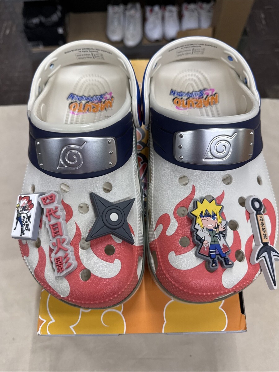 23cmクロックス/ナルト/四代目火影 波風ミナト Crocs x Naruto NEW Crocs x NARUTO MINATO CLASSIC CLOG Men Sizes 4-5-6