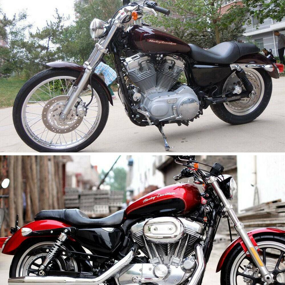 Alligator Motorcycle Driver Passenger Saddle 2Up Seat For Harley