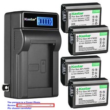 Kastar Battery LCD Wall Charger for Sony OEM NP-FW50  Genuine BC-VW1 BC-TRW