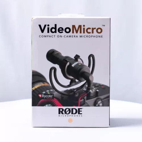 Rode VideoMicro Compact On-Camera Microphone With Shock Mount & Windshield - New