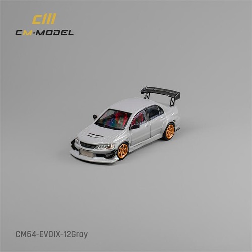 CM MODEL 1:64 Lancer EvoIX Widebody Carbon Gray/Gray Diecast Model Car - Picture 8 of 12