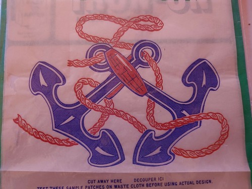 Vintage Stance Brand Anchor/Nautical/Naval Iron-On Patch - Picture 2 of 3