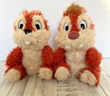 Disney Store Exclusive Chip  Dale Stuffed Plush 8" lot of 2