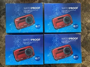 (4) NEW Waterproof 5MP FF DSC 2.7” TFT LCD Digital Camera Lot - 10 Meters WP