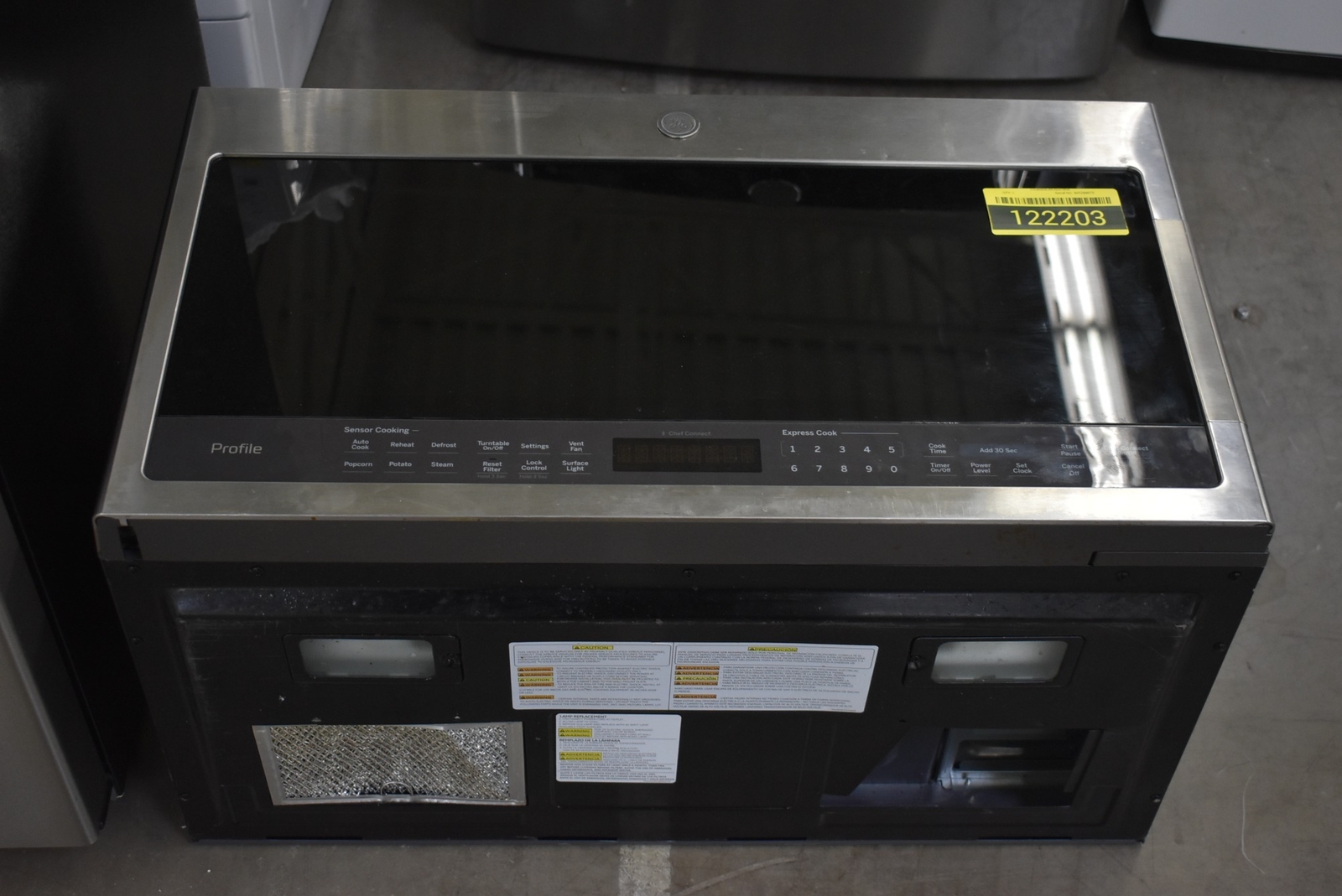 GE Profile PVM9005SJSS 30" Stainless OverTheRange Microwave 122203