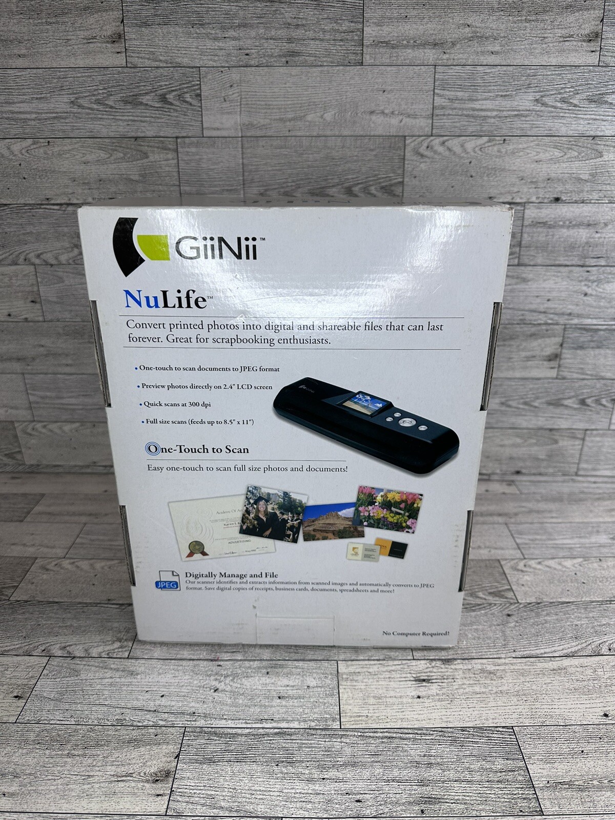 GiiNii Nulife Photo Scanner 2.4 Inch LCD Full Size Model Gn5ls for