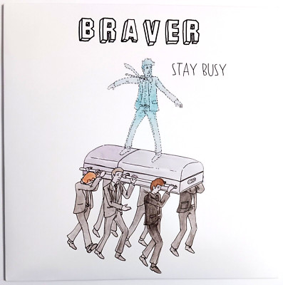 Braver - Stay Busy - 2014 Vinyl LP (Olive Green Splatter) - Punk / Melodic Punk