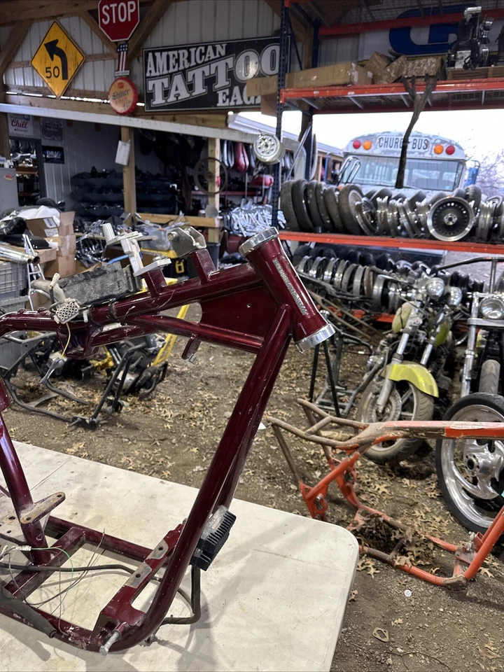 Cuadro rígido rígido para motocicleta Big Dog Chopper 2003 Pitbull tanque de aceite puntal 250 Foto 4 de 4